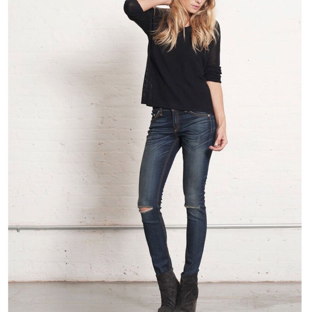 Rag & bone Skinny in “HAMPSTD”  W Holes